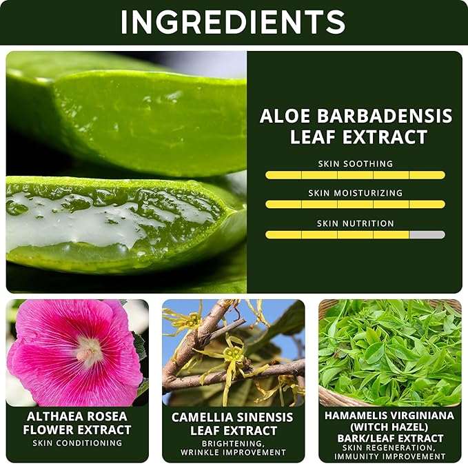 98% Aloe Vera Gel for Sunburn Relief - 33.8oz / 1000ml - Pure Aloe Vera Gel for Face, Skin and Hair - After Sun Care - Sun Burn Moisturizer Cream (33.8 Fl oz)