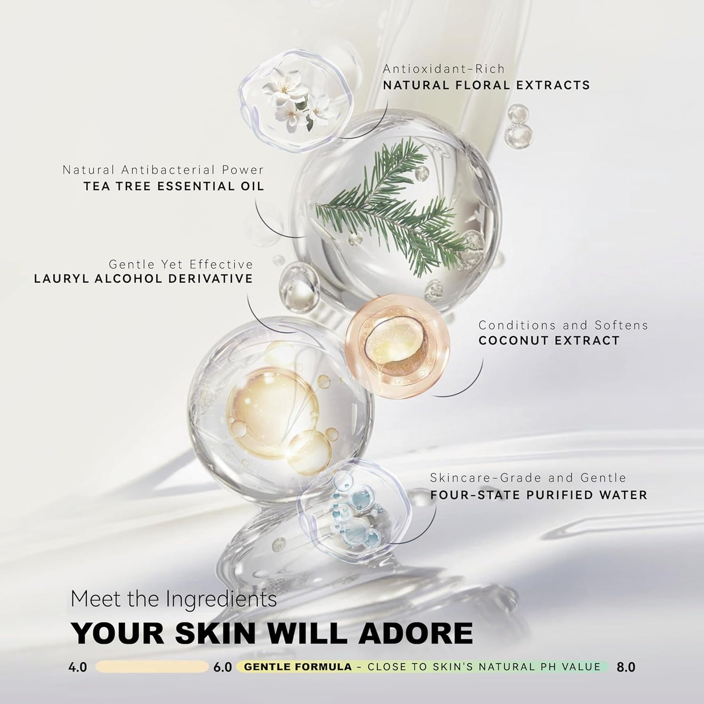 Makeup Brush Cleaner, Tea Tree Oil, Shampoo for Sponges & Puffs, Deep Cleaning, Antibacterial, Conditions Bristles, Gentle, Vegan & Cruelty-Free, Large Value Size, 25.36 fl oz