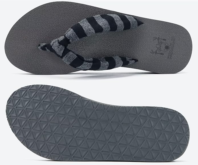 KuaiLu Womens Dressy Sandals Arch Support Yoga Mat Walking Cross Slides Ladies Slip on Orthotic Travel Outfits Slippers Cushion Comfortable