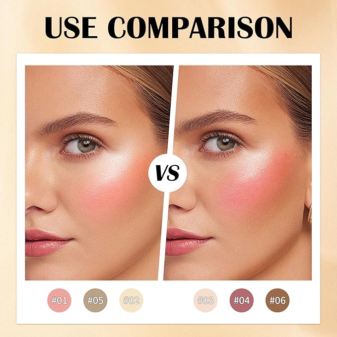 6 Colors Cream Contour Stick Set,Double-ended Cream Bronzer Stick,Highlighter Stick,Blush Stick,Professional Highlighter Makeup Contour Kit,Easy to Sculp Contorno Maquillaje（Set A）