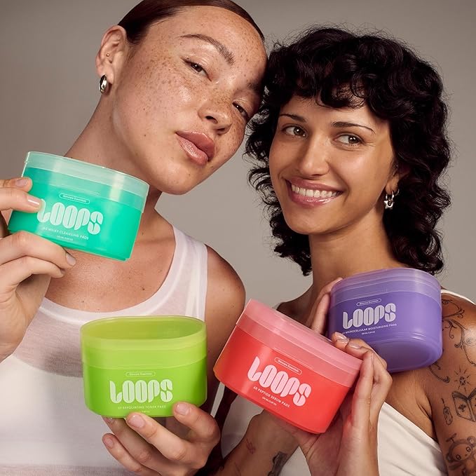 LOOPS MicroCellular Moisturizer - Nourish, Replenish, and Rebalance - Collagen Boosting, Restoring, Moisturizing, and Balancing Skincare - Pre-soaked Veocell Embo Pad - Anti-Aging Face Moisturizer