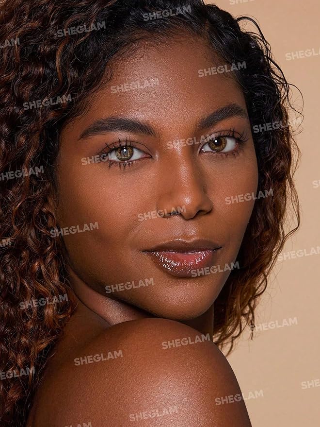 SHEGLAM SKin-Focus Full Coverage Powder Foundation Oil-Control Lightweight Face Pressed Powder Makeup-Golden