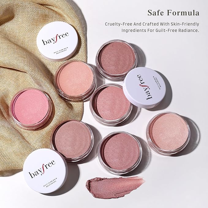 Multi Glow Balm, Cream Blush for Cheeks, Blush Balm Face Makeup, Radiant Finish, Hydrating, Creamy, Lightweight & Blendable Color, Face Balm, 0.63 Oz (Dewy)