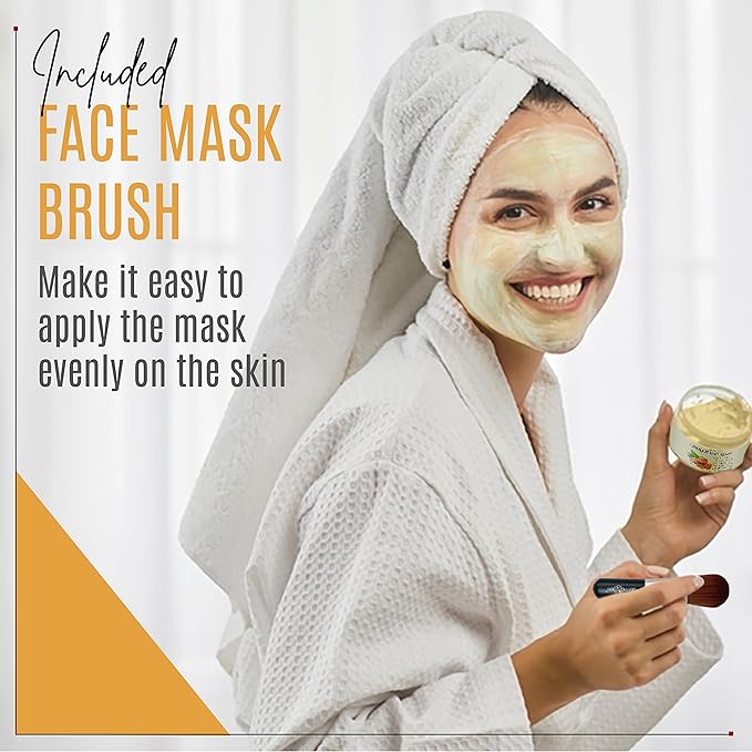 Glow Boosting Moisturizer- Anti-Aging, Reduce Acne, Dark Spot Remover, Hydrates & Controlling Oil & Refining Pores Turmeric Mask - Set of 4 (Turmeric Complete Set)