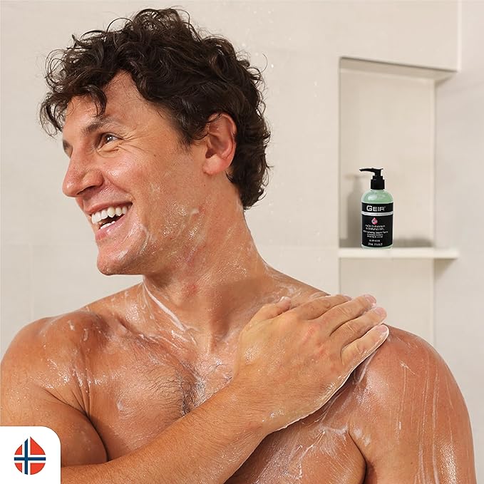 Geir Ness Face Cleanser & Shave Gel for Men - Contains Arctic Algae & Minerals - Moisturizing Deep Cleansing Face Wash