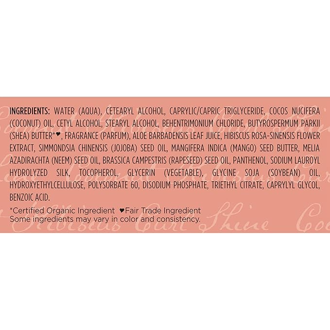 Shea Moisture Curl & Shine Conditioner Coconut & Hibiscus, for Thick, Curly Hair, to Moisturize & Soften, 24 oz