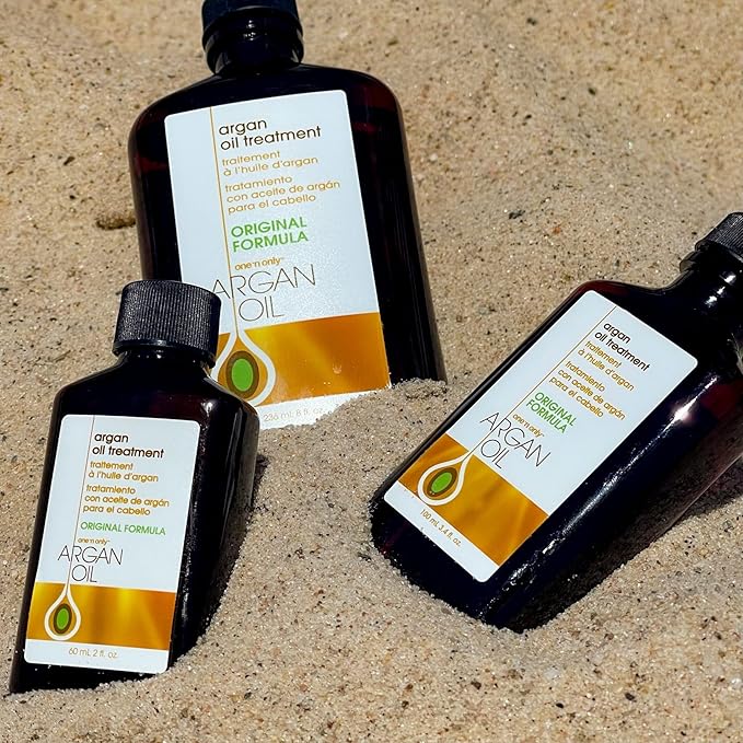 One 'n Only Argan Oil Hair Treatment - Hair Oil Smoothes and Strengthens Dry Damaged Hair, Eliminates Frizz, Creates Brilliant Shines, Non-Greasy Formula, 3.4 Fl. Oz