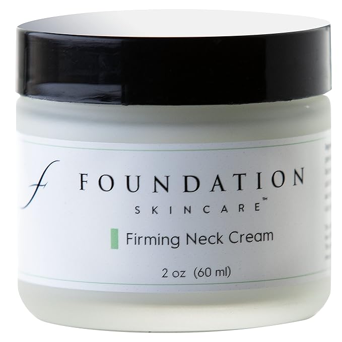 Foundation Skincare Firming Neck Cream - Firms, Strengthens, & Hydrates Crepey Skin for a More Youthful-Looking Neck & Décolletage - with Peptides & Natural Moisturizing Agents - 2 Oz