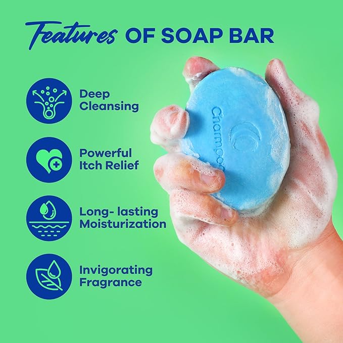 Antifungal Soap with Tea Tree Oil: 2 Medicated Bars for Athletes Foot Ringworm Jock Itch & Skin Fungus Itch Odor Relief & Moisturizing Skin Care for Face Body Wash Daily Use for Women Men 9OZ