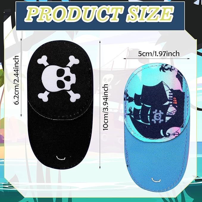 Newcotte 12 Pcs Eye Patch for Kids Girls Boys Reusable Eye Patch for Glasses over the Lens Colorful Eye Patch Toddler Eye Patch Adorable Kids Eye Patches Assorted Eye Patch Cover (Spooky)