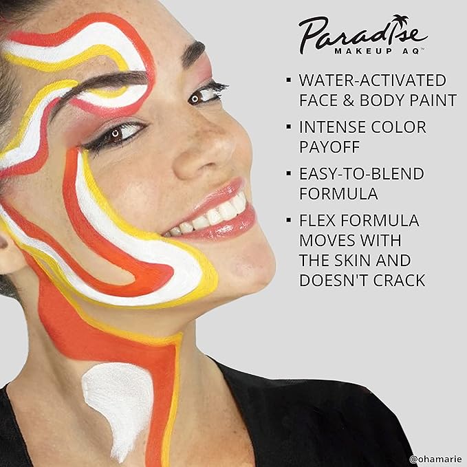 Mehron Paradise Makeup AQ Refill, Sky, Water Activated Face Paint, Body Paint, Cosplay Makeup, Cream, 0.01 oz