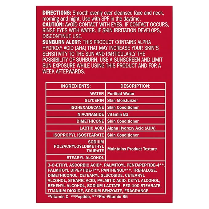 Olay Vitamin C MAX Face Moisturizer, Brightening Cream for Women, Hydrating, Evens Tone, Dark Spot & Hyperpigmentation Reduction, Glowing Skin Care - Niaciniamide, Peptides 1.7 Oz