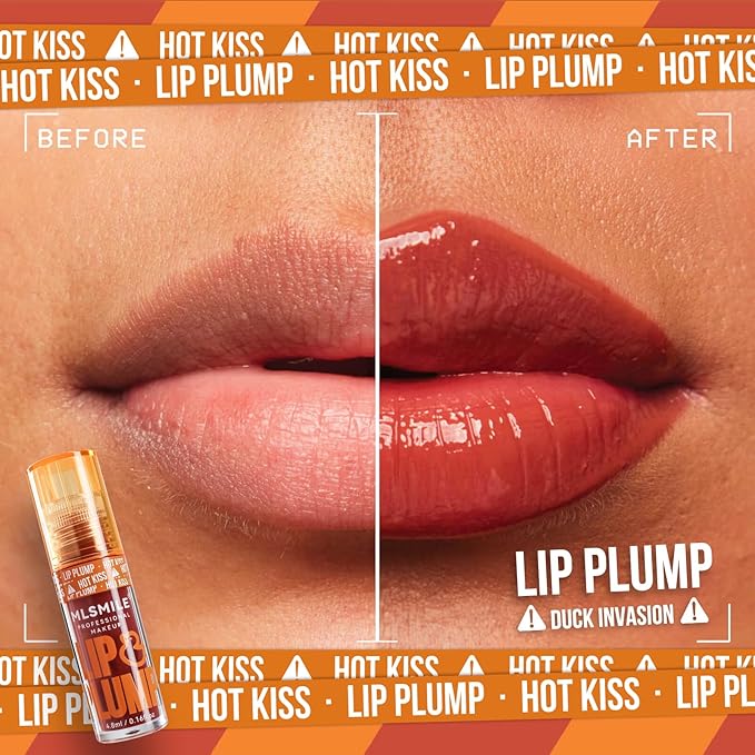 Hydrating Plumping Lip Oil Set, Natural Lip Gloss Plumper with Ginger, Transparent Moisturizing Lip Balm, Tinted Lip Plumper Gloss Make Lips Fuller, Vegan Lip Makeup (Set B, 3Pieces)