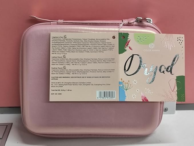 Color Nymph Makeup for Teens with Reusable Pink Handbag, All In One Girls Makeup Sets Makeup Kits for Girls Women with Eyeshadow Blushes Bronzer Highlighter Lipgloss