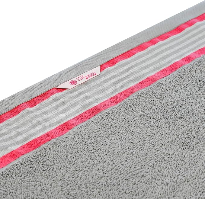 CASA COPENHAGEN He & She 2 Pieces Large Bath Sheet Set- Grey Violet + Dusty Pink, 550 GSM, Designed in Denmark Made of Soft Egyptian Cotton for Bathroom, Kitchen & Shower