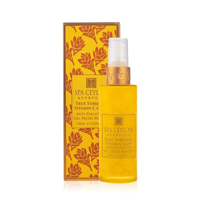 SPA CEYLON True Turmeric Vitamin C Glow Anti Pollution Gel Facial Masque | Natural Exfoliation | Face Mask | Skin Care | Hydrating