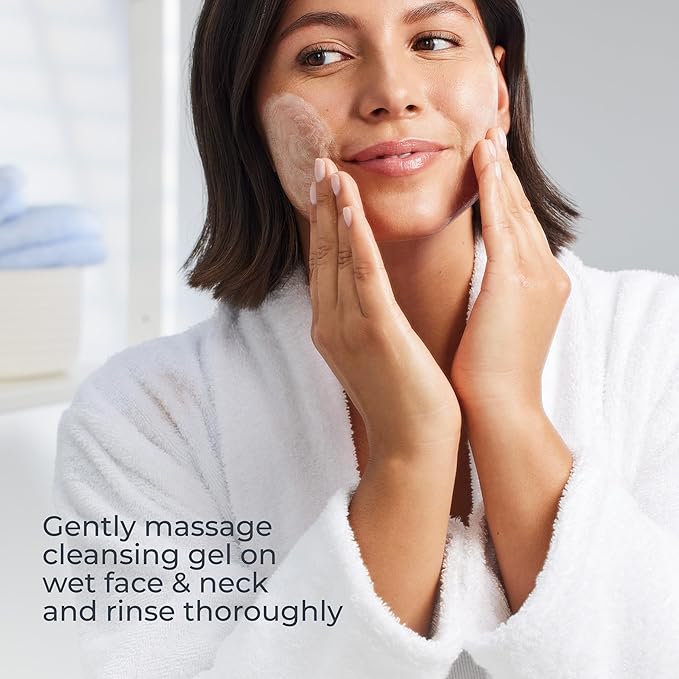 Eucerin Face Gentle Cleansing Hydrating Cleansing Gel, Daily Face Wash and Makeup Remover with Hyaluronic Acid, 13.5 Fl Oz Bottle