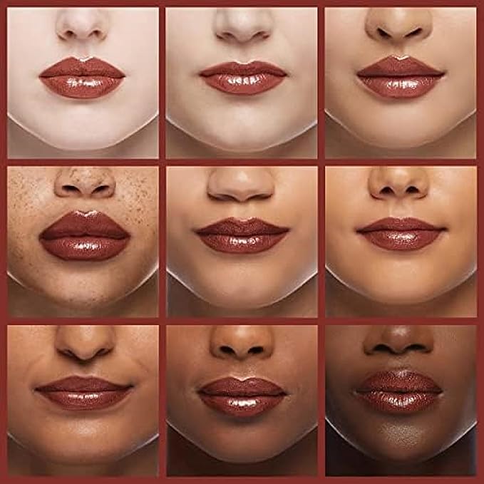 Burt's Bees Shimmer Lip Tint Set, Tinted Lip Balm Stick, Moisturizing for All Day Hydration with Natural Origin Glowy Pigmented Finish & Buildable Color, Caramel (4-Pack)