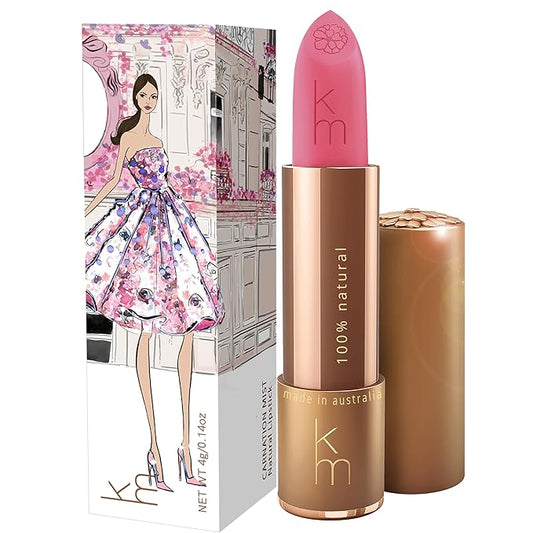 Karen Murrell - Natural Lip Stick 06 Carnation Mist - Pink Lipstick - Matte Finish, 100% Natural Ingredients, Moisturizes & Hydrates Lips - Paraben & Cruelty Free