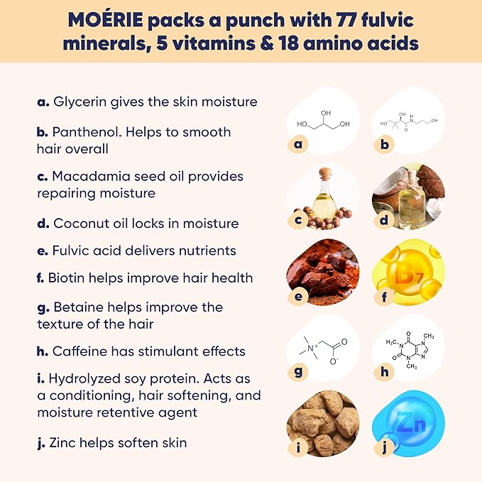 Moerie Ultimate Mineral Shampoo and Conditioner Set - Vegan Friendly, Paraben Free, Hair Growth Products for Longer, Thicker, Fuller Hair - Includes Hair Mask