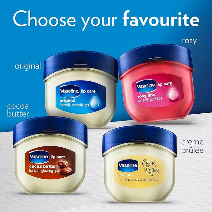 Vaseline Lip Therapy Creme Brulee Mini 12-Pack – Moisturizing Lip Balm for Soft, Smooth Lips, 0.25 Oz Ea
