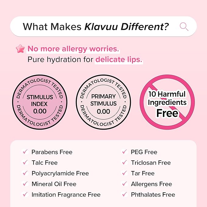 Klavuu Lip Mask Set (2PCS) – Overnight Deep Hydrating Korean Lip Balm Treatment for Very Dry, Chapped Lips | Lip Lightening & Plumping with Instant Hydration | Gentle Exfoliating (Berry & Berry)