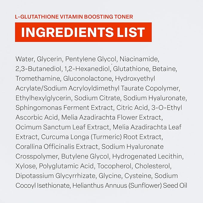 L-GLUTATHIONE Vitamin Boosting Toner (300ml / 10.14 fl oz)