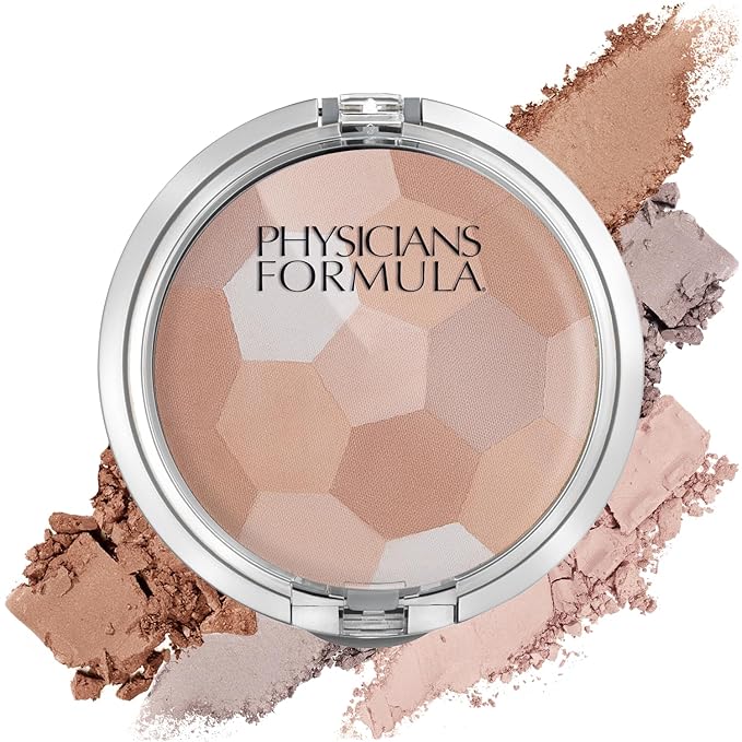 Physicians Formula Setting Powder Palette Multi-Colored Pressed Finishing Powder Translucent & Super BB Cream All in 1 Beauty Balm Foundation Cream SPF 30, Light