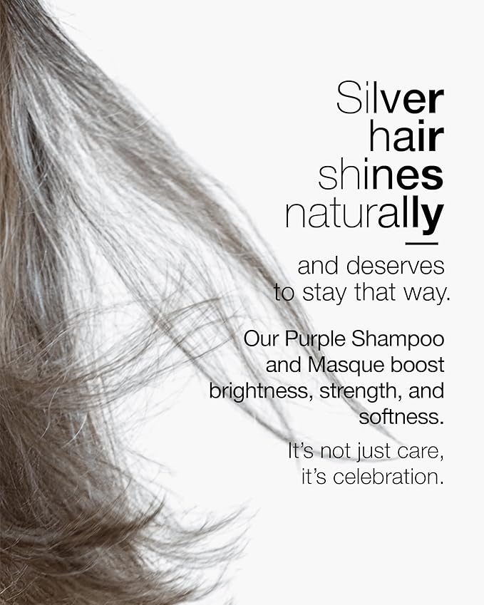 Better Not Younger Silver Lining Purple Hair Mask for Women 40+ – Deep Conditioning Treatment for Gray, Silver & Blonde Hair - Butter Mask with Plant-Based Oils – Hydrates & Neutralizes Brassiness