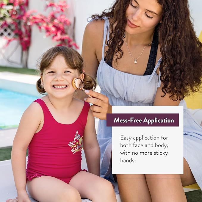 Premium Sunscreen Brush Set – Kids & Baby Sunblock Applicator with Metal Handles, Travel Bag, 2 Brushes, 2 Caps, & Cleaning Mat – Rose Gold – Mess-Free Sun Care (2 Pack) (Rose Gold)