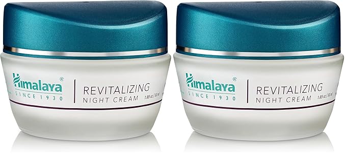 Himalaya Revitalizing Night Cream for Damaged & Aging Skin, Daily Deep Moisturizing Overnight Repair Treatment, For All Skin Types, 1.69 oz (Pack of 2)