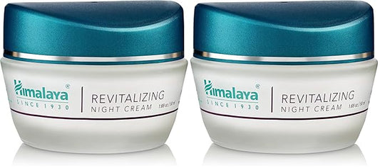 Himalaya Revitalizing Night Cream for Damaged & Aging Skin, Daily Deep Moisturizing Overnight Repair Treatment, For All Skin Types, 1.69 oz (Pack of 2)