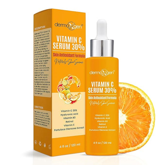 Vitamin C Serum with Pure Retinol, Hyaluronic Acid, & Organic Anti-Aging Formula - 4 Fl Oz