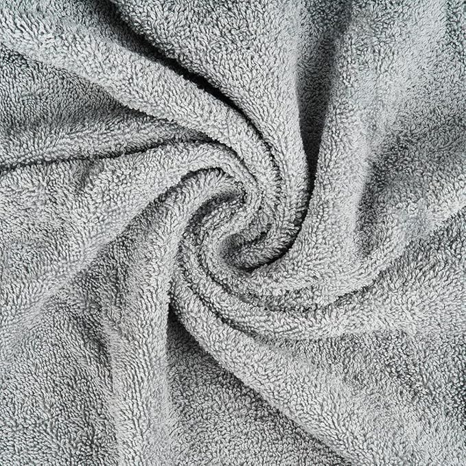 CASA COPENHAGEN Solitaire Towel, 2 Piece Bath Sheet Towel Set- Grey Violet, 600 GSM Designed in Denmark Made of Soft Egyptian Cotton for Bathroom, Kitchen & Shower