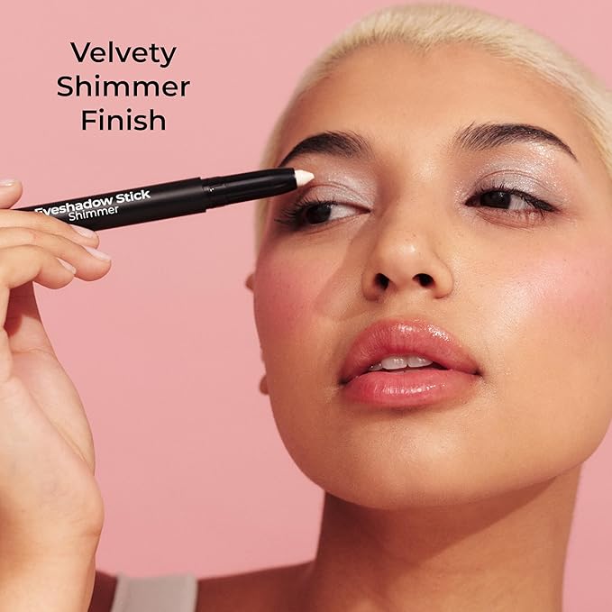 MCoBeauty Eyeshadow Stick, Shimmer, Pearl, Highly Pigmented, Built-in Sharpener, Vegan, Cruelty Free Cosmetics
