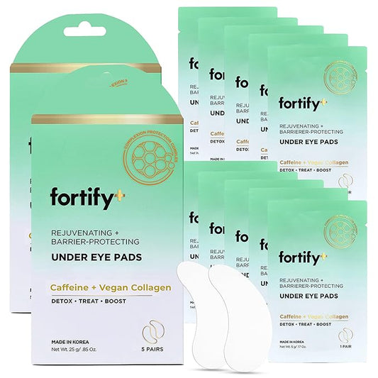 Under Eye Patches For Puffy Eyes and Dark Circles - Caffeine, Collagen & Zeolite - 3-in-1: Detox, Treat, Boost - Dermatologist Tested, Anti-Aging, Anti wrinkle Patches- 10 Pairs