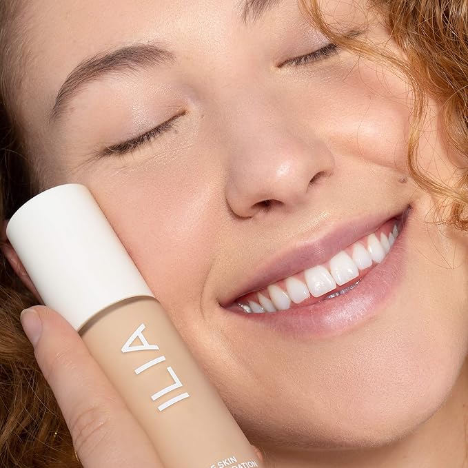 ILIA - True Skin Serum Foundation | Non-comedogenic, Cruelty-Free, Vegan, Weightless Feel, Buildable Coverage, Safe For Sensitive Skin (Mallorca SF1.5)