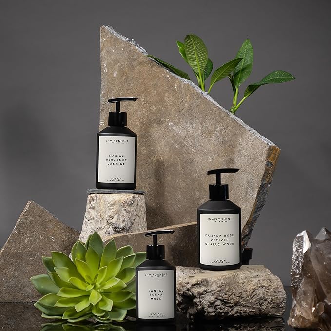 ENVIRONMENT Inspired by Designer Perfume BR540 Lotion, 300ml Luxury Scented Lotion (Amber Crystal | Vetiver | Oud Musk) Bathroom Luxury, Men & Women High-End Body Lotion, Hand Cream, Dry Skin Help