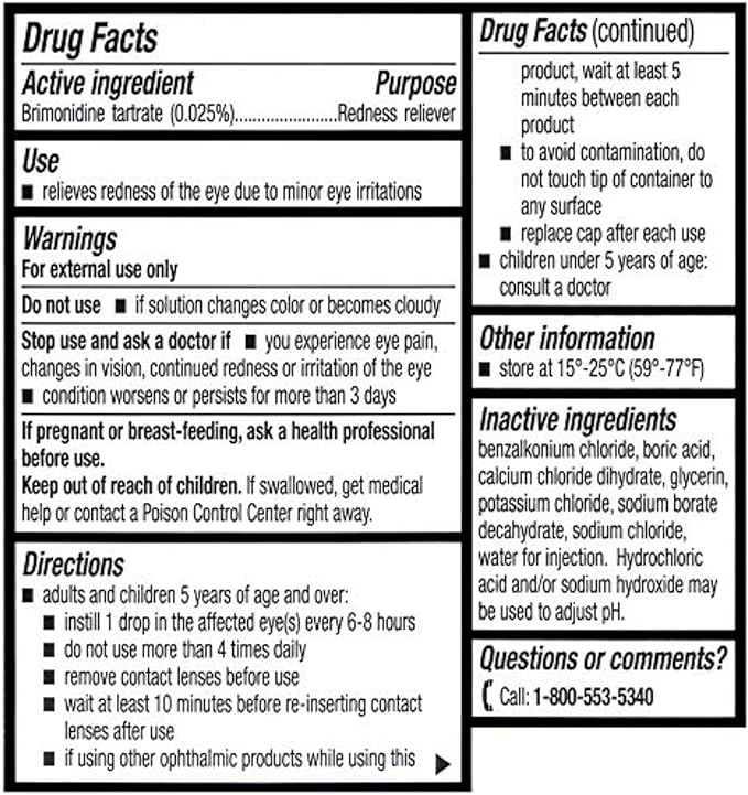 LUMIFY Eye Drops for Red Eyes, Redness Reliever for Brighter Looking Eyes, Works in 1 Minute & Lasts Up to 8 Hours, Eye Drops, 0.25 Fl Oz (7.5mL)
