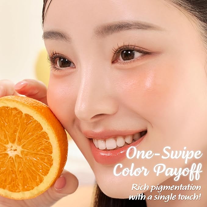 Touch in Sol In My Heart Stick Blush (#Sunset Coral) – Cream Blush Stick for Cheeks, Eyes & Lips – Korean Makeup Cheek – Creamy, Blendable Milk Blush for Dewy Glow, Natural Finish, k beauty (0.21 Oz)