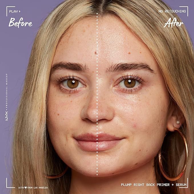 NYX PROFESSIONAL MAKEUP Plump Right Back Plumping Serum & Primer, With Hyaluronic Acid