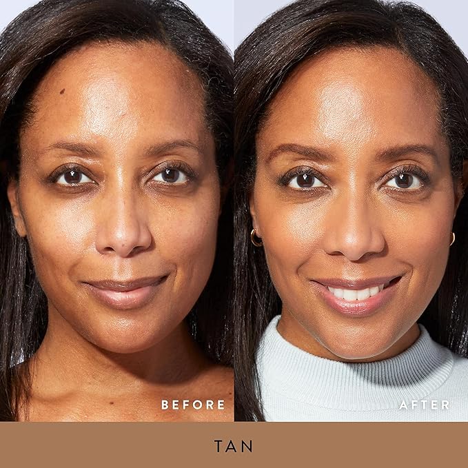 LAURA GELLER NEW YORK Baked Balance-n-Brighten Foundation with Kabuki Brush Makeup Set, Tan