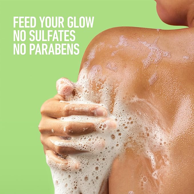 Dove Plant Milk Cleansing Body Wash Almond Milk & Green Apple for Moisturized Skin Gentle Cleanser, No Sulfates or Parabens, pH balanced 17.5 fl oz