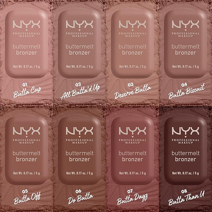NYX PROFESSIONAL MAKEUP Matte Buttermelt Bronzer, Longwear Face Makeup with Up to 12 Hours of Wear, Vegan Formula - Butta Biscuit