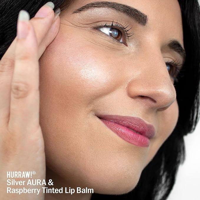 Hurraw! Raspberry Tinted Lip Balm: (Sheer Berry Tint) Organic, Certified Vegan, Cruelty and Gluten Free. Non-GMO, 100% Natural Ingredients. Bee, Shea, Soy and Palm Free. Made in USA