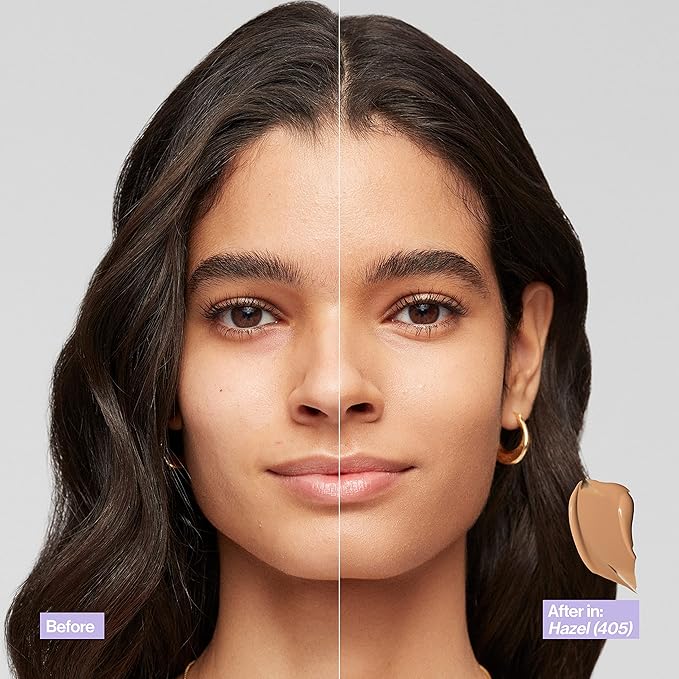 Revlon Illuminance Skin-Caring Liquid Foundation, Hyaluronic Acid, Hydrating and Nourishing Formula with Medium Coverage, 401 Light Coffee (Pack of 1)