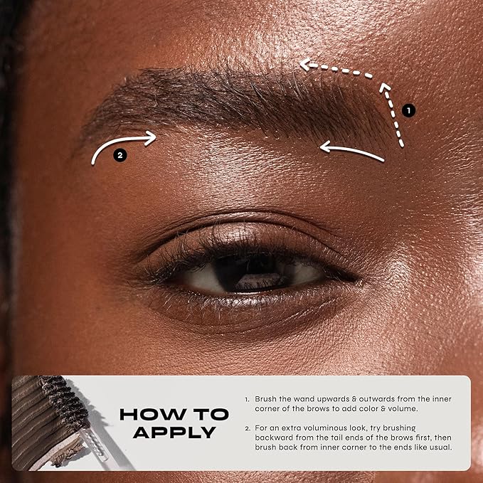 Milani Brow Tint- Stay Put Tinted Brow Mousse, Nourishing, High-Pigment infused with Shea Butter, Jojoba Seed Oil & Panthenol Vitamin B5- Dark Brown