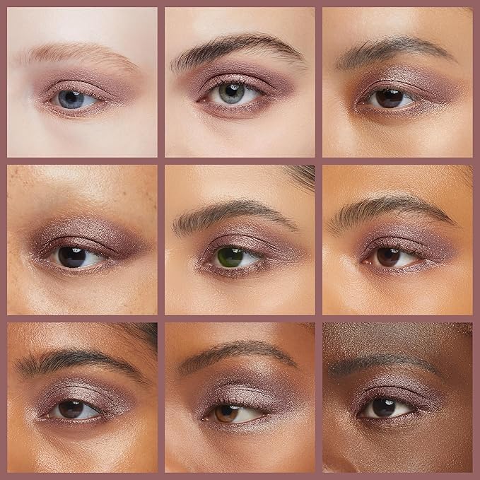 Palladio Waterproof Eyeshadow Stick with Blending Sponge, Long Lasting & Effortless Application, Smudge Free & Crease Proof Formula, Matte & Shimmer Shades, Buildable Eye Shadow (Burgundy Shimmer)