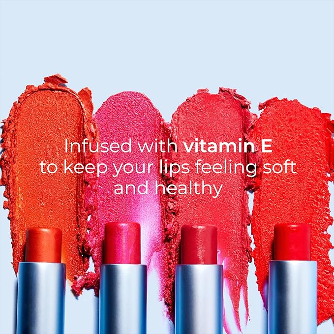 Tinted Lip Balm. Moisturizing Sheer, Buildable Lip Color with Hyaluronic Acid, Vitamin E and Rich Oil, Perfect Revitalizer for Chapped Lips. Beauty Plumper Moisturizer 0.21oz- Ruby Rouge