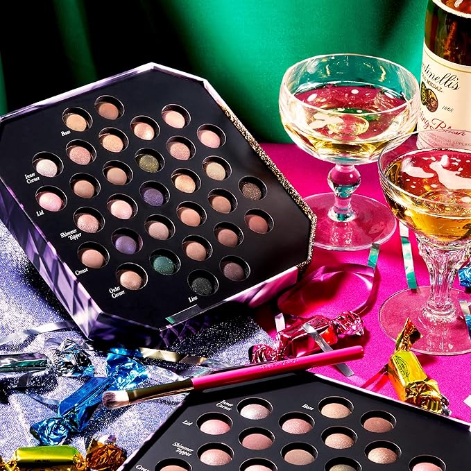 LAURA GELLER NEW YORK The Ultimate Palette Baked Eyeshadow Palette Sensation Soiree - 31 shades - Matte and Shimmer Shades - Pigmented Crease-Proof Eye Makeup
